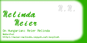 melinda meier business card